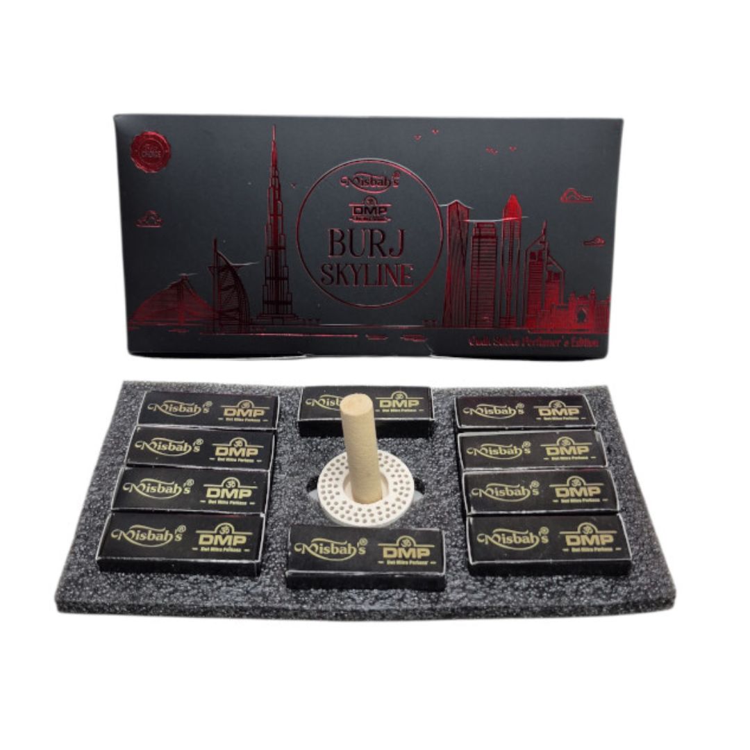 Misbah Burj Skyline dhoop gift box with incense sticks