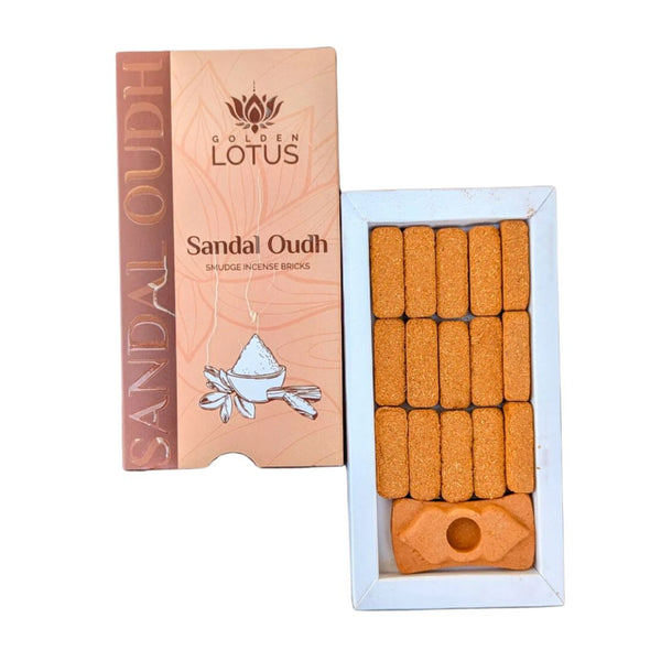 Golden Lotus β Brick Incense | Sandal Oudh