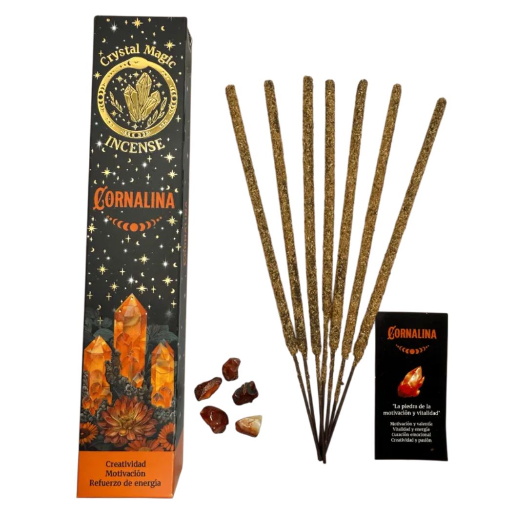 Crystal Magic Carnelian Tribal Soul Crystal Incense