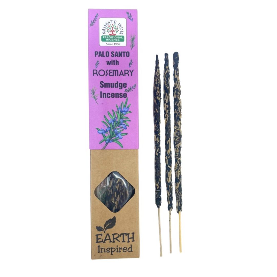 Box of Palo Santo and rosemary incense sticks