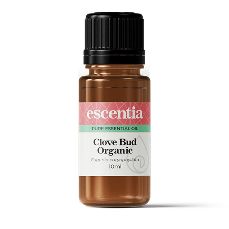 Escentia Clove Bud Organic Essential Oil bottle