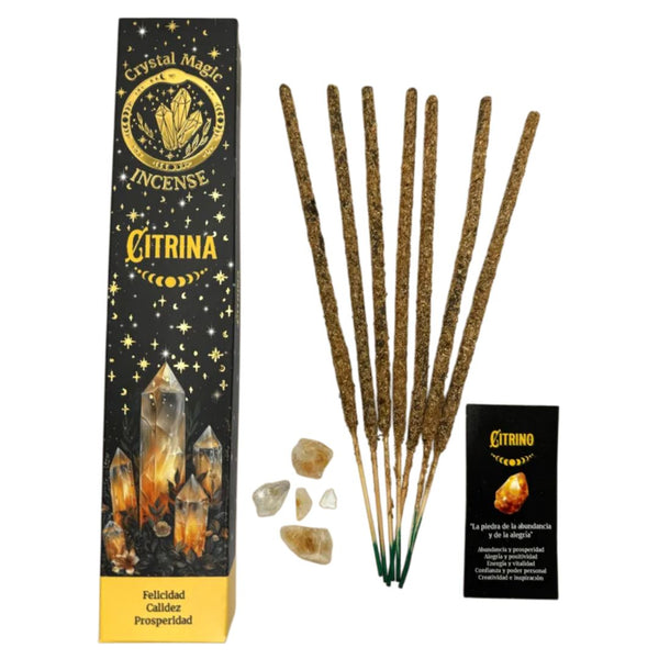 Crystal Magic Citrine Tribal Soul Crystal Incense