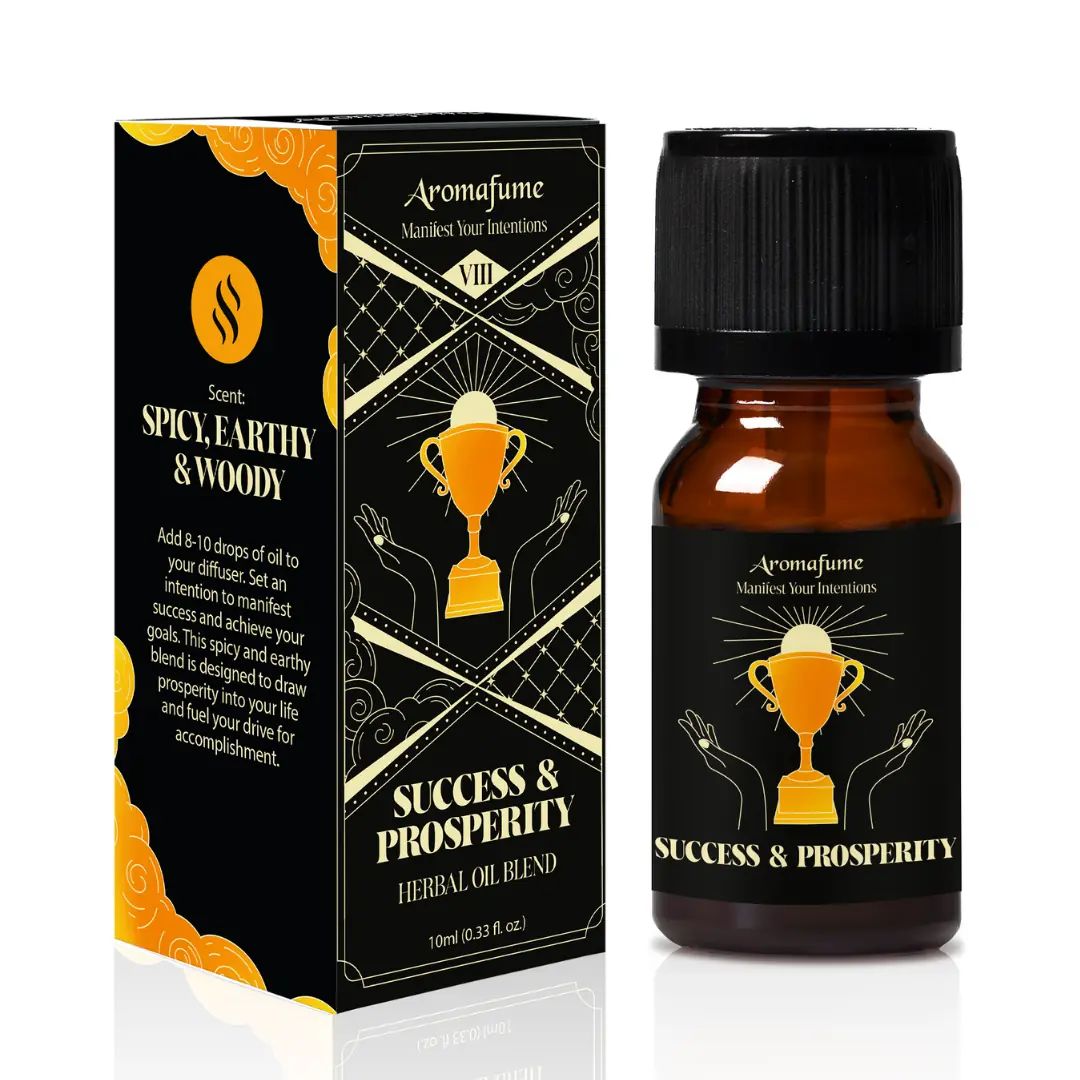 Aromafume Success & Prosperity Manifestation Oil bottle front view