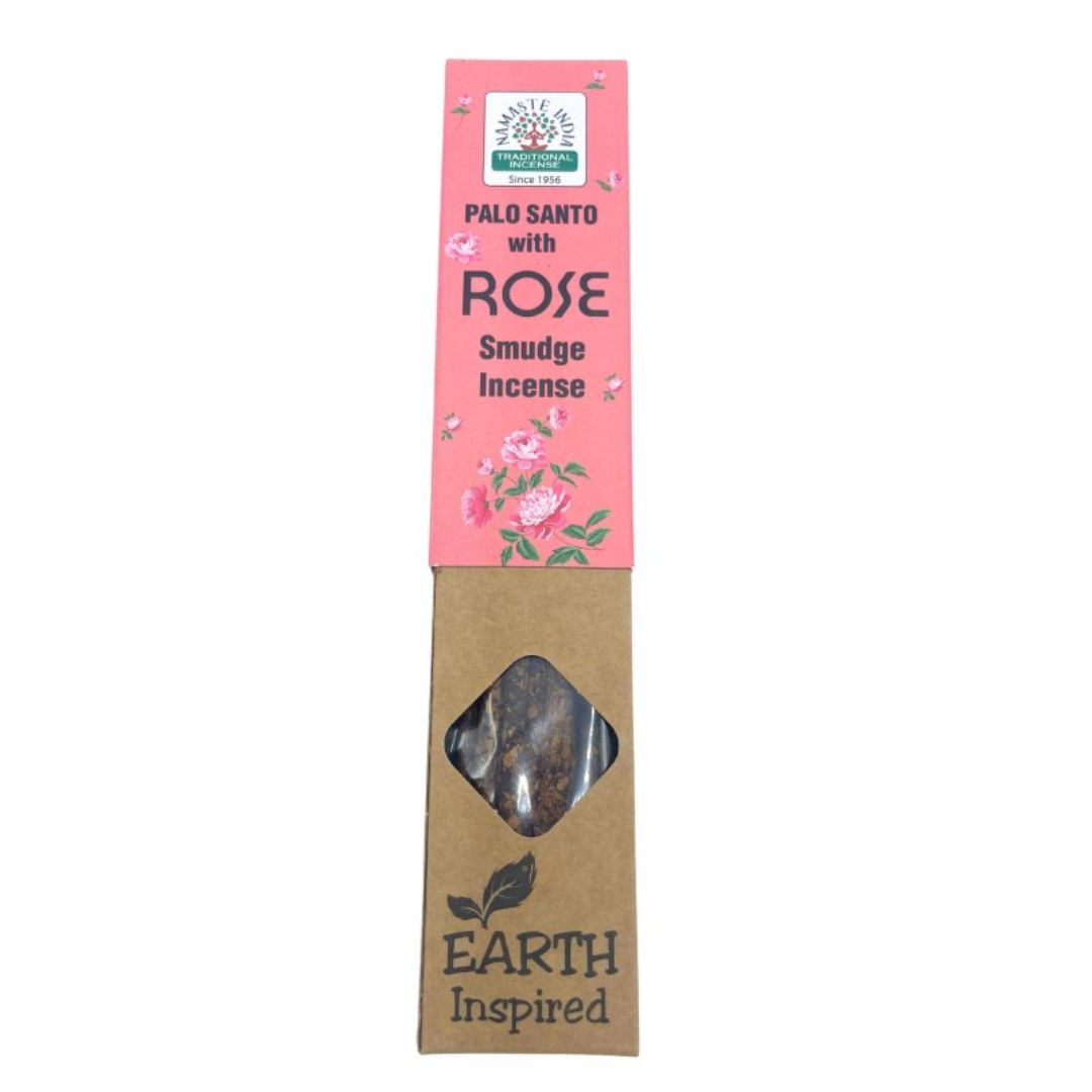 Box of Palo Santo and Rose incense sticks Namaste India