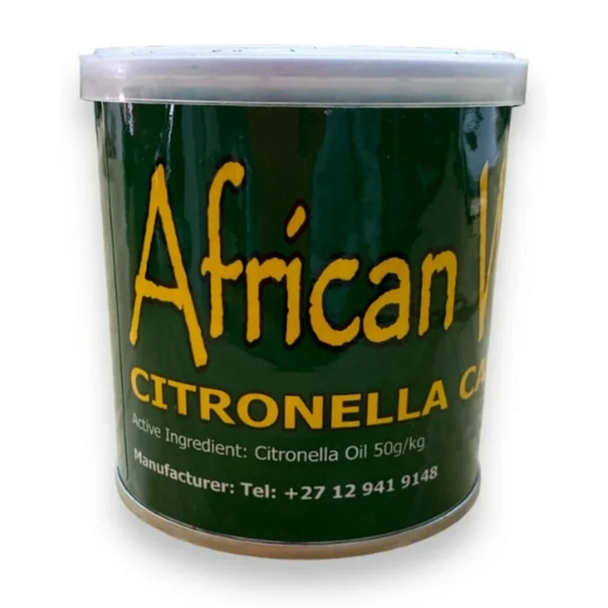 African Wax Citronella Insect Repellent Candle – Slow-Burning Mosquito and Fly Repellent for Indoor & Outdoor Use