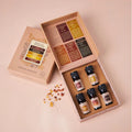 Aromafume diffuser blend set with seven bottles displayed in box
