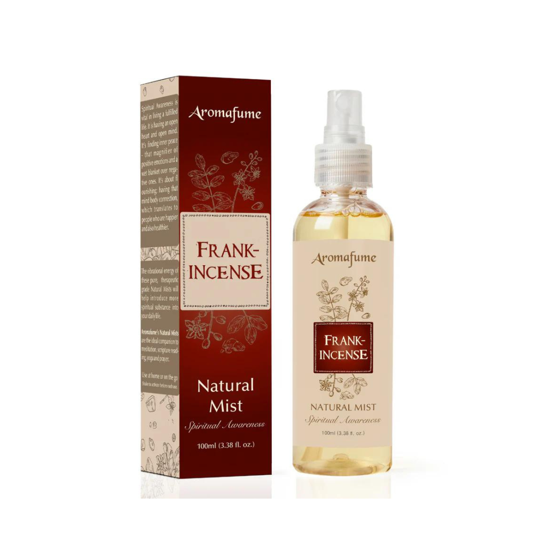 Relaxation and serenity concept with Aromafume Frankincense Natural Mist