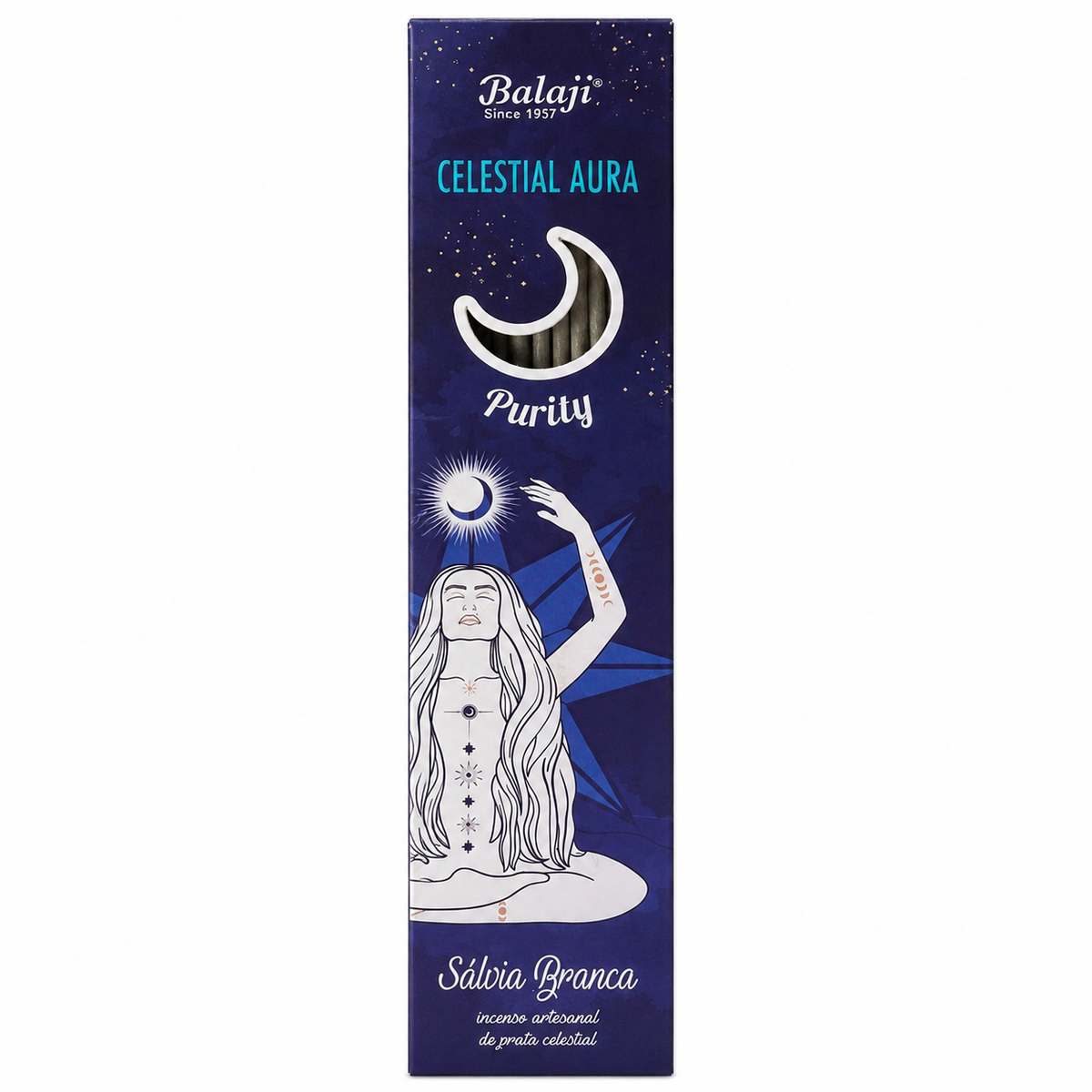 Balaji Celestial Aura Purity White Sage Incense Sticks