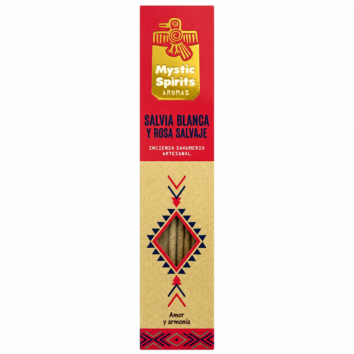 Mystic Spirits White Sage and Wild Rose Incense Sticks