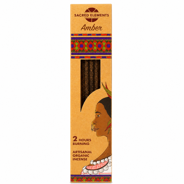 Sacred Elements Incense sticks - Amber Incense - Artisanal Organic Incense Sticks