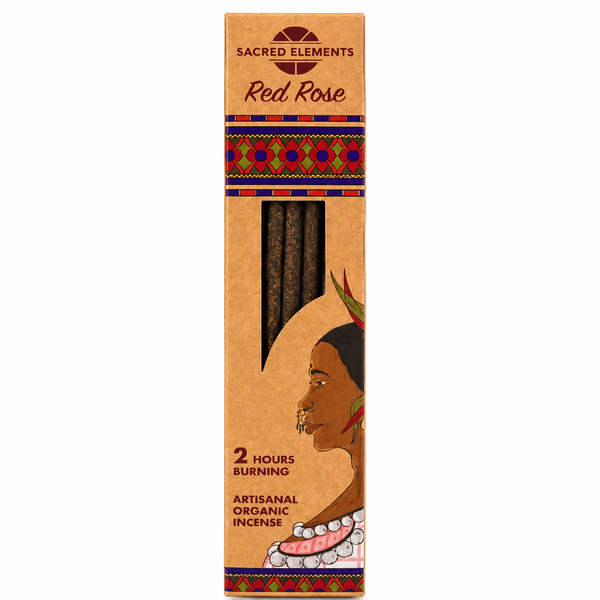 Sacred Elements Red Rose Incense sticks - Artisanal Organic Incense