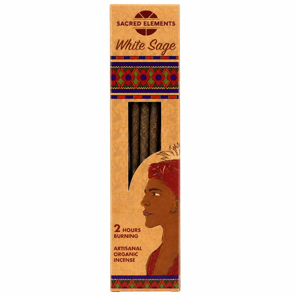 Sacred Elements White Sage Incense sticks - Artisanal Organic Incense