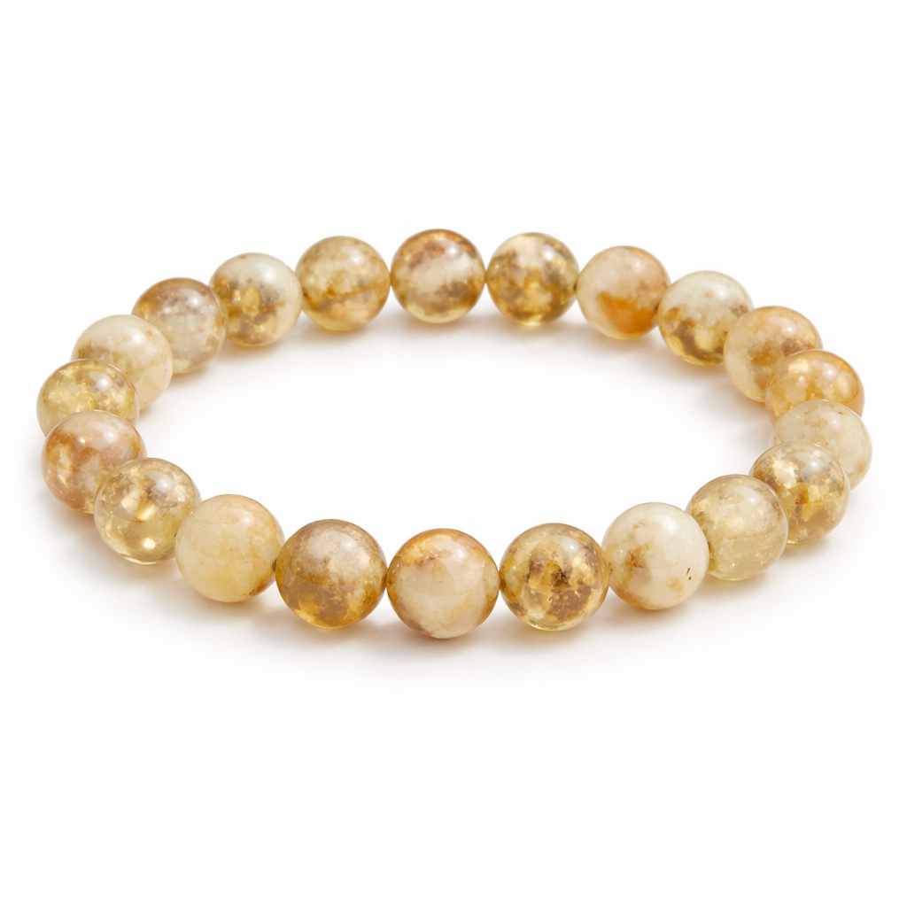 Citrine Crystal Bracelet 8mm 18cm