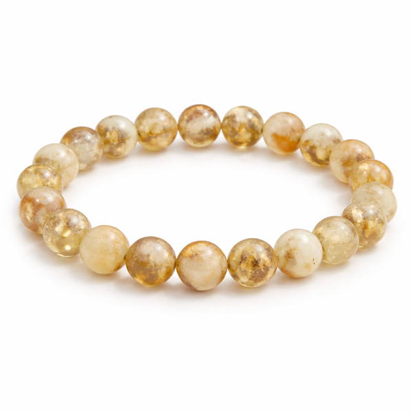Citrine Crystal Bracelet 8mm 18cm