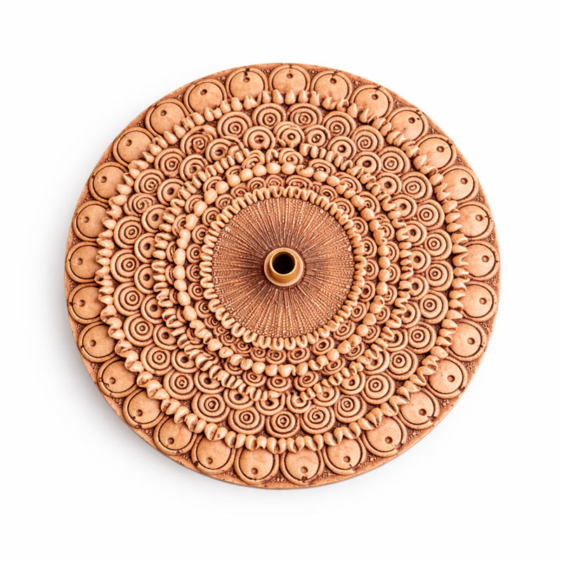 Decorative mandala incense burner from Secret Sense Incense Shop