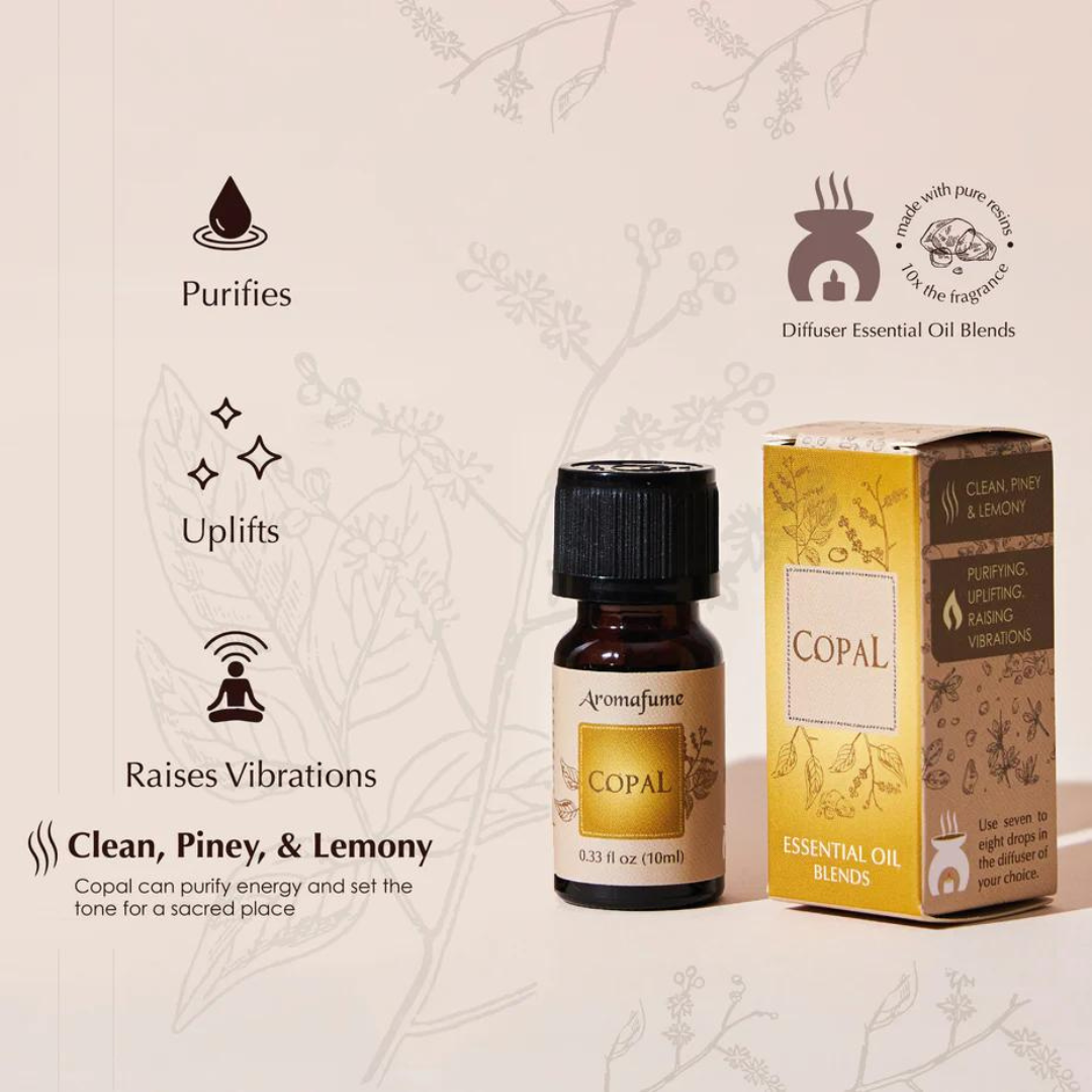 Aromafume diffuser blend set with seven bottles displayed in box