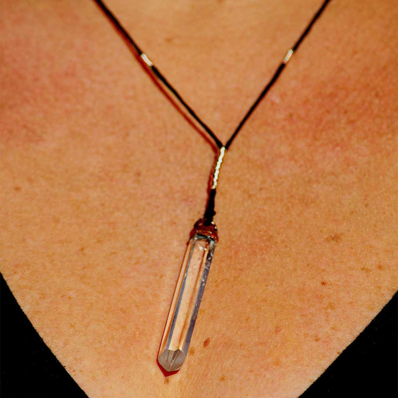 Clear Quartz Crystal Pendant