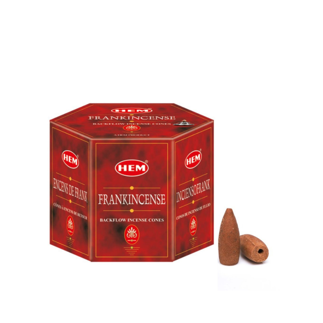 HEM Frankincense Backflow Incense Cones (40 Pack)