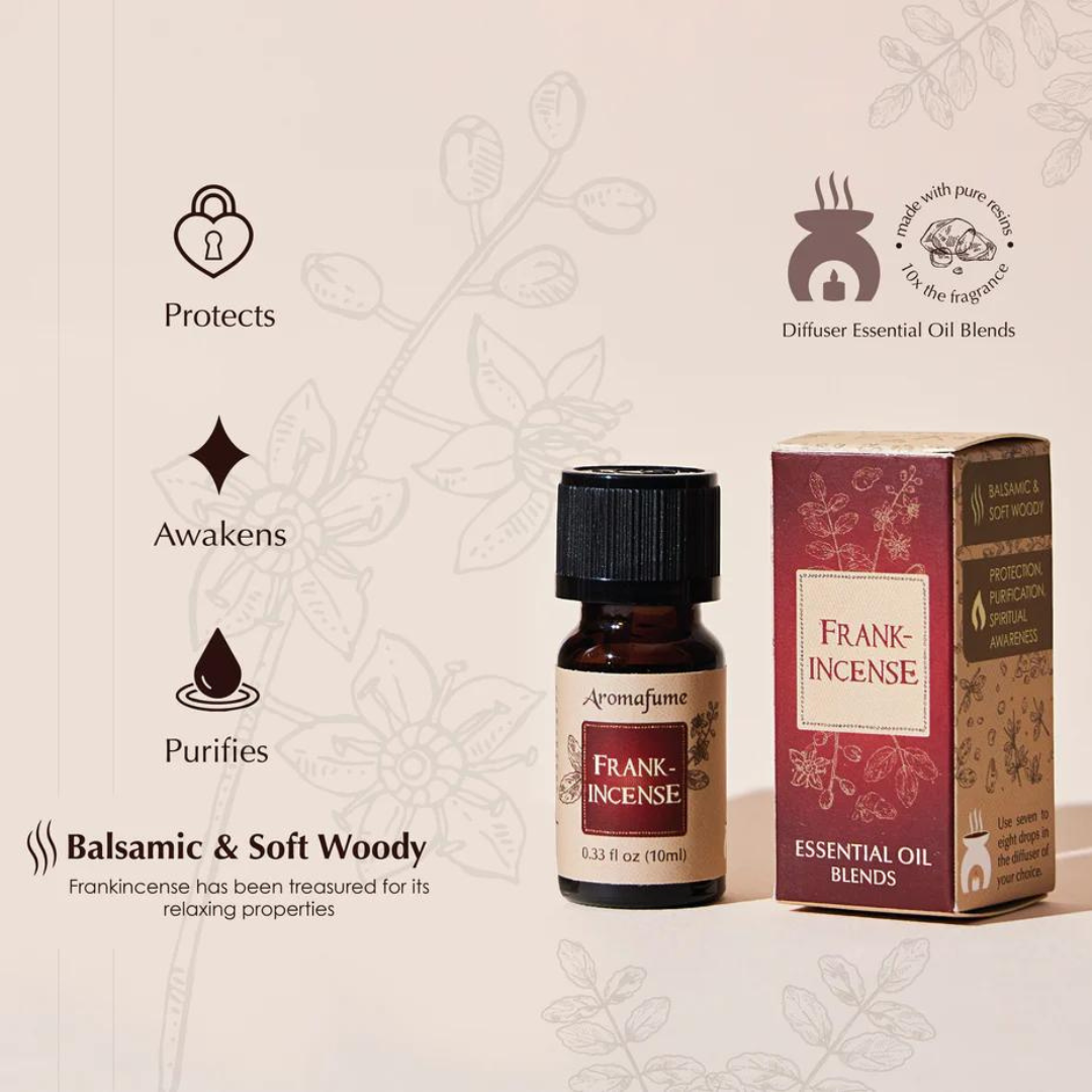 Aromafume diffuser blend set with seven bottles displayed in box