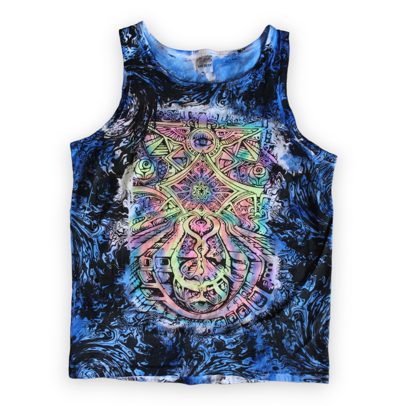 Cosmic mandala tie dye shirt