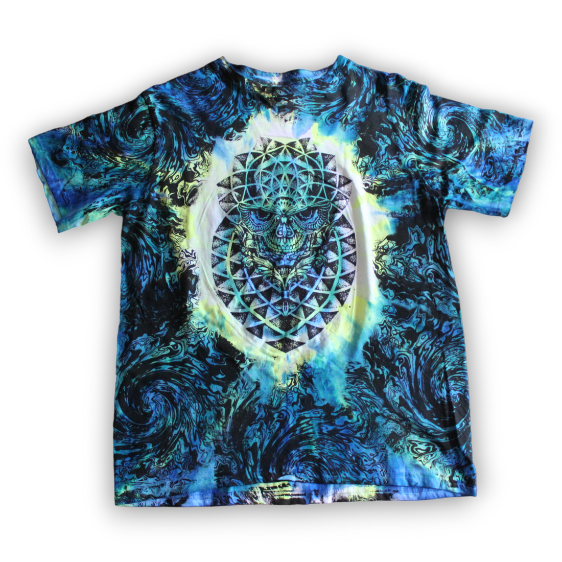 Oceanic skull sacred geometry t-shirt 