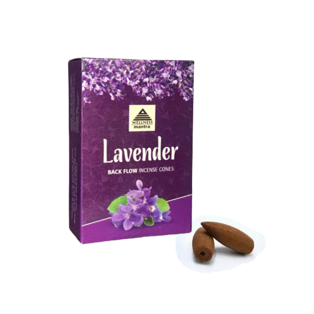 Wellness Mantra Lavender Backflow Incense Cones (10)