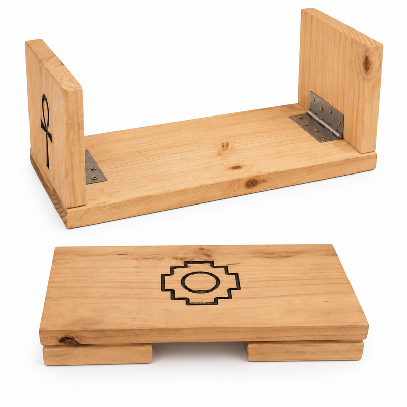 Foldable Seiza Meditation Chair Displaying how les fold up