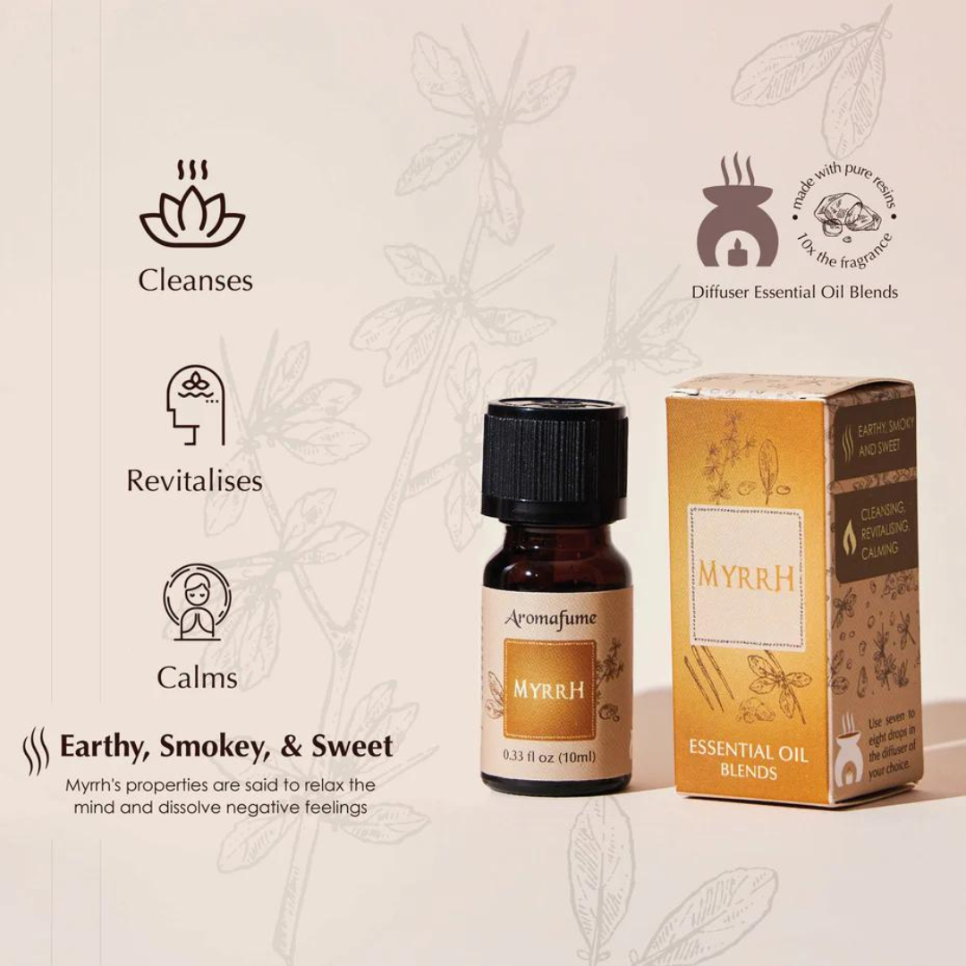 Aromafume diffuser blend set with seven bottles displayed in box