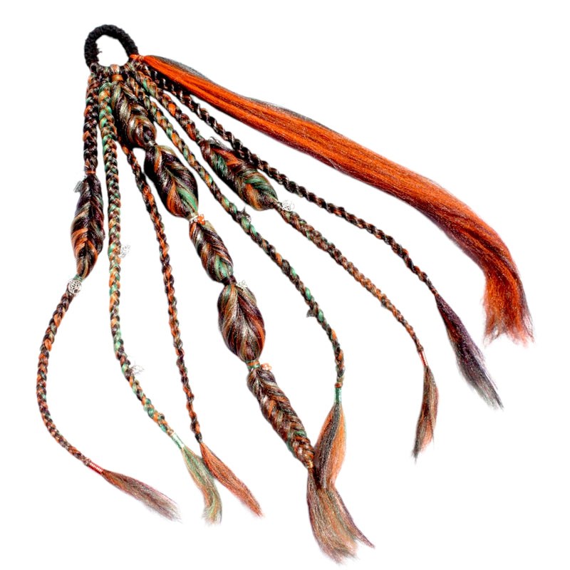 Tie-In Braided Hair Extension Pumpkin Spice