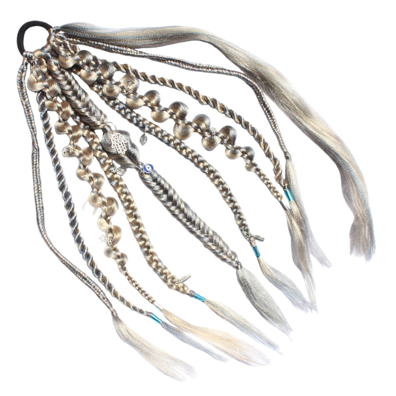 Tie-In Braided Hair Extension Blue Ocean