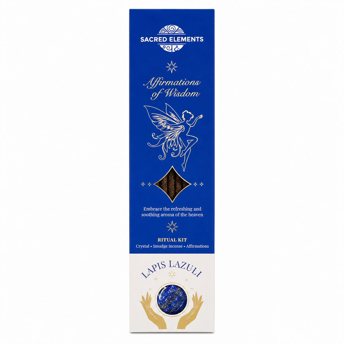 Sacred Elements Affirmation of Wisdom Lapis Lazuli Incense Sticks