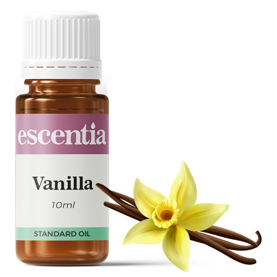 Escentia Vanilla Synthesis Standard Essential Oil bottle, crafted in South Africa
