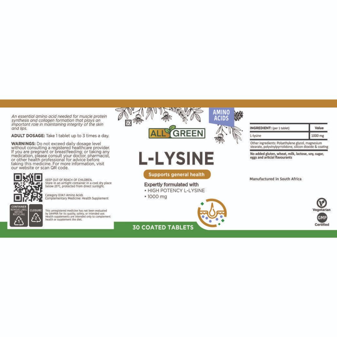 All Green L-lysine 30