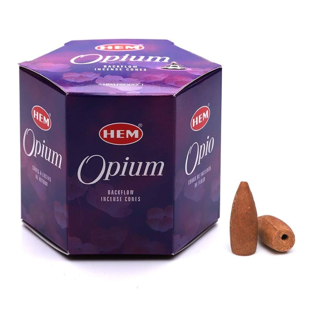 HEM Opium Backflow Incense Cones (40 Pack)