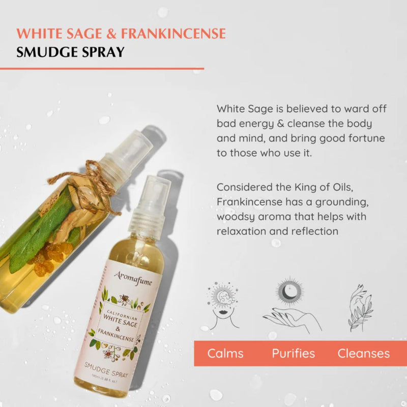 White Sage and Frankincense Spray - 100ml Aromafume