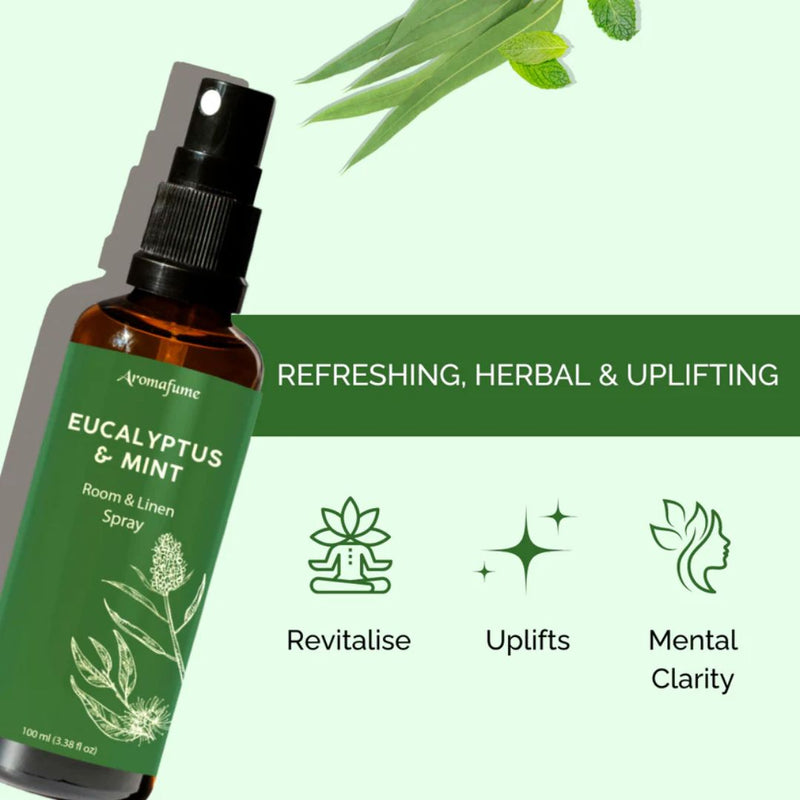 Aromafume Eucalyptus & Mint Natural Room & Linen Spray 100ml