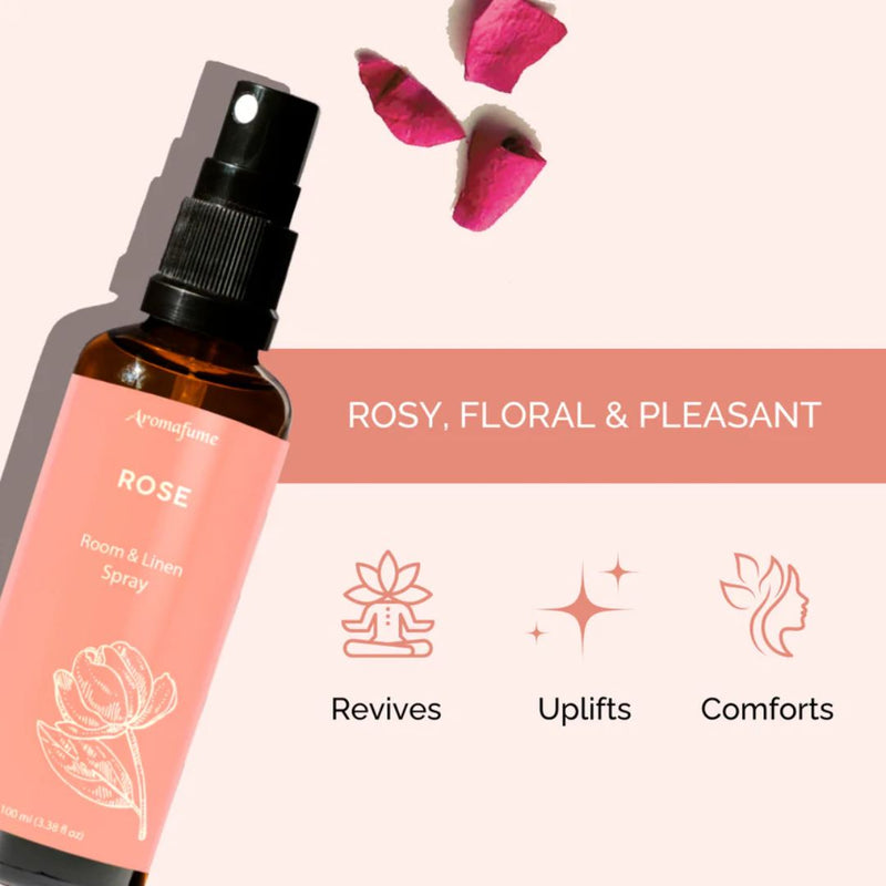 Aromafume Rose Natural Room & Linen Spray 100ml