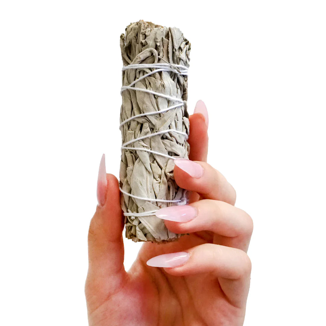 10cm White Sage Smudge Stick - Small, Organic, Californian for Purification