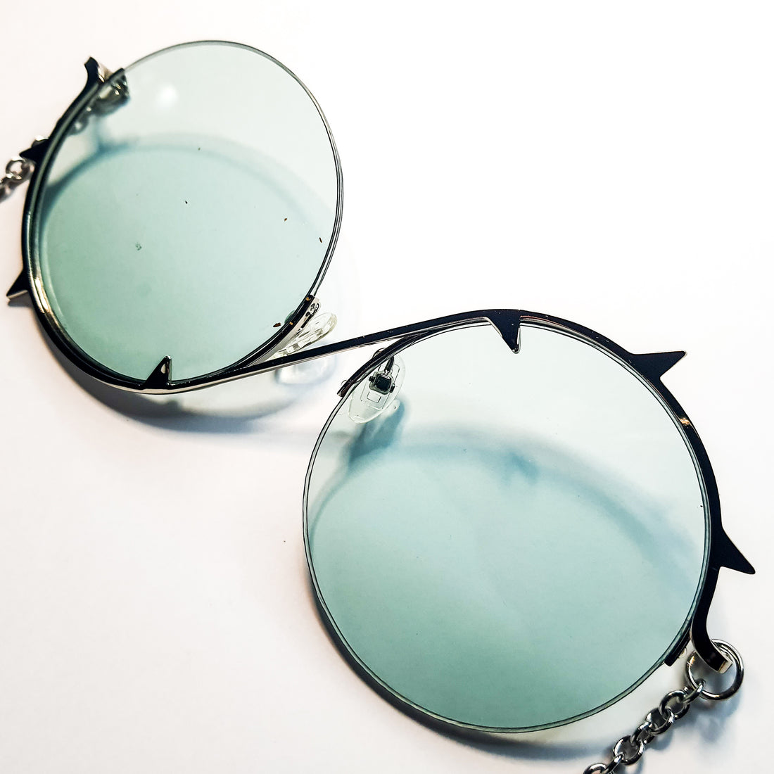Green Thorn Festival Sunglasses - Silver