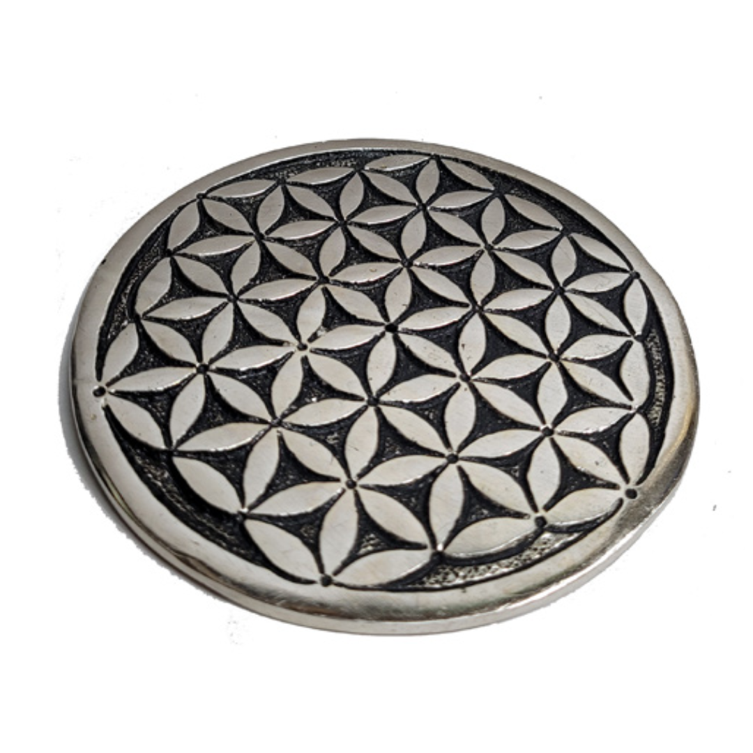 Aluminium Flower of Life Incense Holder