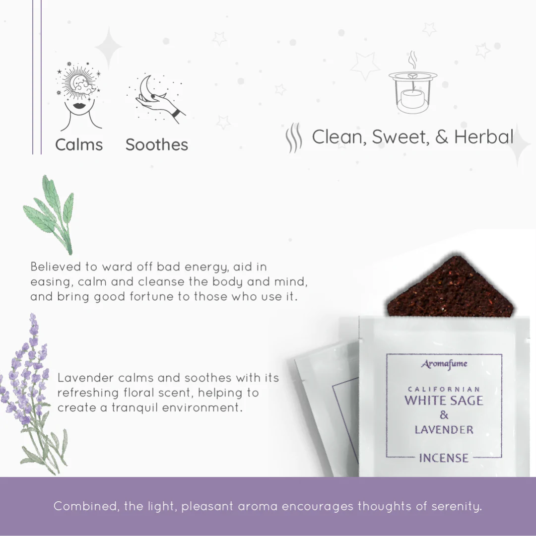 White Sage Incense Bricks Gift Set & Starter Kit