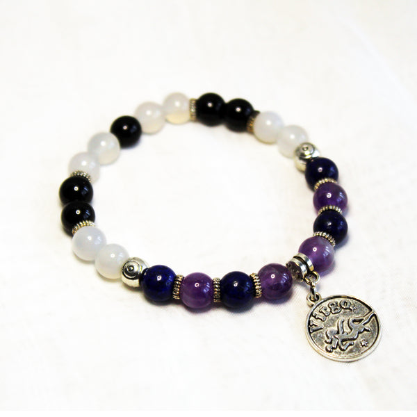 Virgo Zodiac Gemstone Bracelet