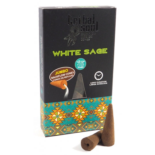 Tribal Soul White Sage Backflow Incense Cones