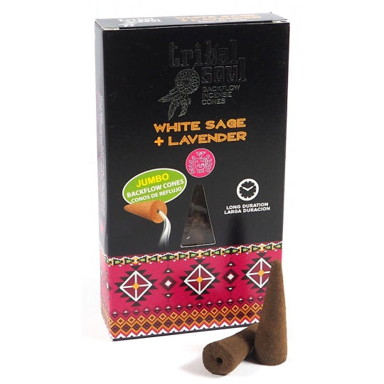 Tribal Soul White Sage & Lavender Backflow Incense Cones