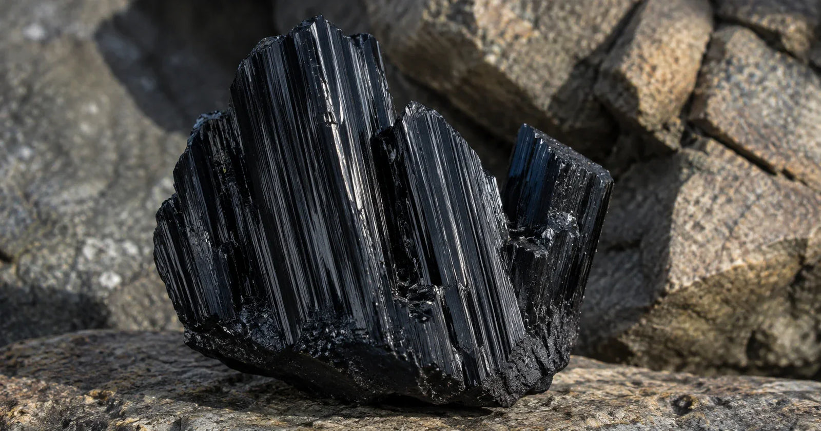 Large raw black tourmaline schorl cluster spiritual meaning guide Secret Sense South Africa