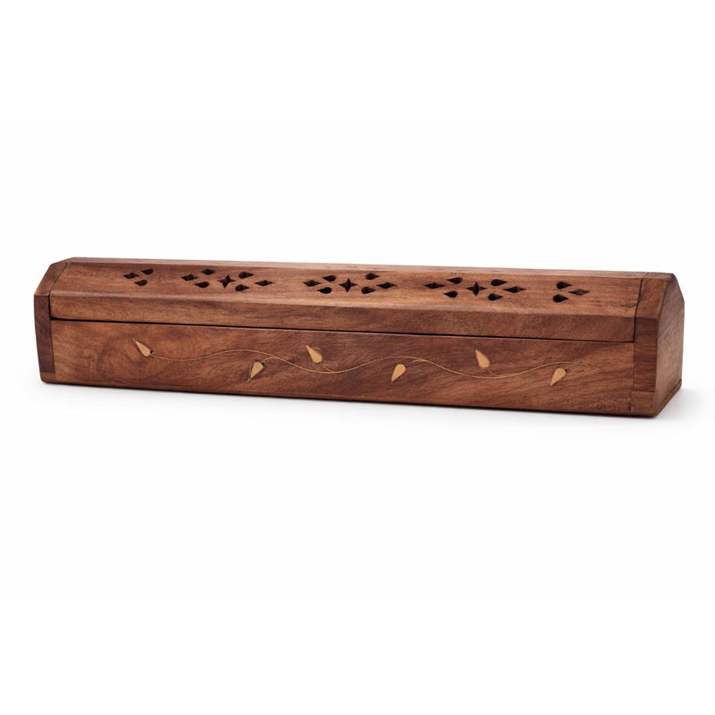 Natural Wooden Ash Catcher Box – Incense Holder