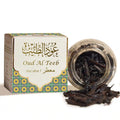 Oud Al Teeb incense with packaging on a white background