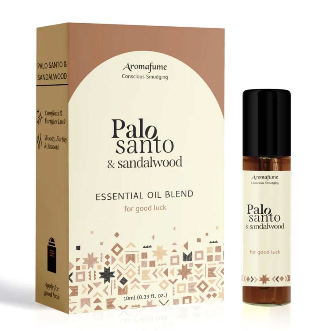 Aromafume Palo Santo & Sandalwood roll-on bottle