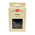 HEM Myrrh resin packaging on a white background