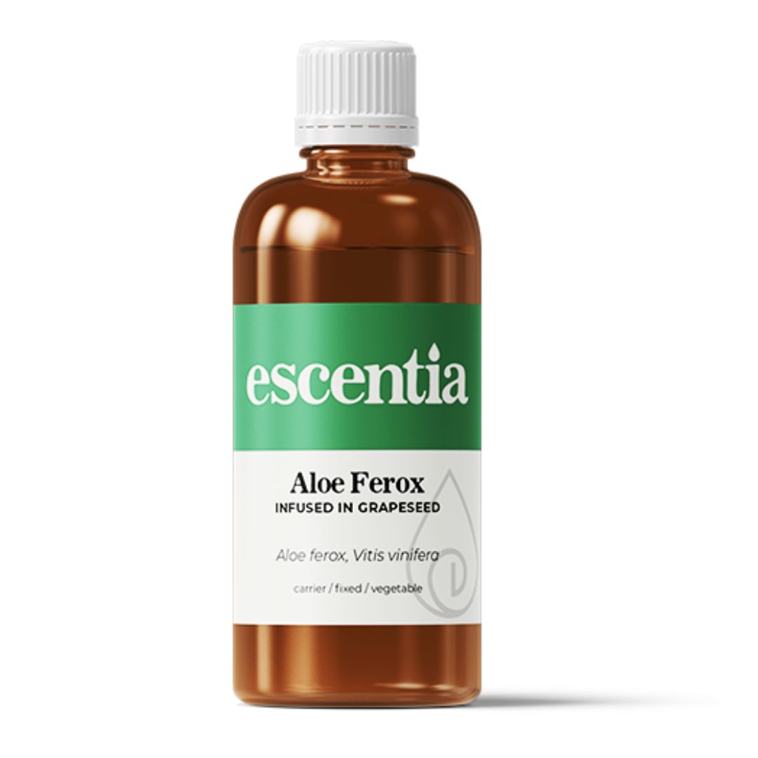 Escentia Aloe Ferox Infused in Grapeseed Oil Bottle